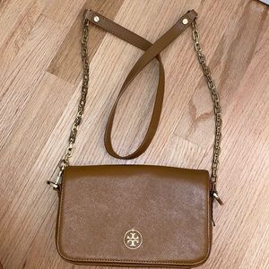 Brown leather Tory Burch Crossbody